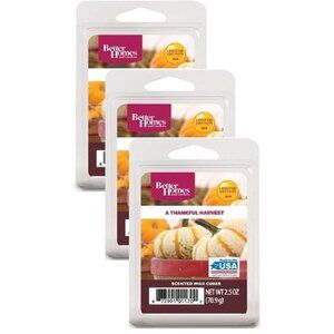 Better Homes & Gardens Scented Wax Cubes A Thankful Harvest 2.5 oz LE NEW